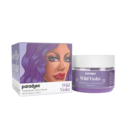 Buy Paradyes Wild Violet Temporary One Wash Hair Color 45 gm - Purplle