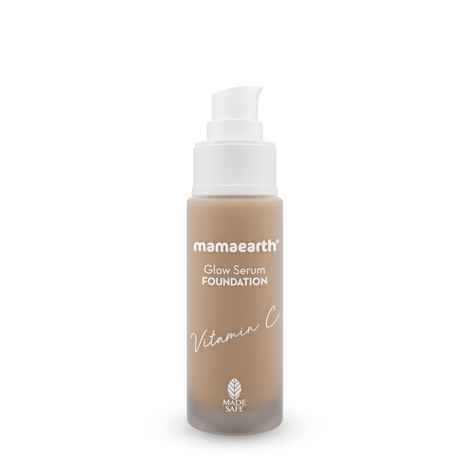 Mamaearth Glow Serum Foundation with Vitamin C & Turmeric for 12-Hour Long Stay - 08 Natural Glow - 30 ml