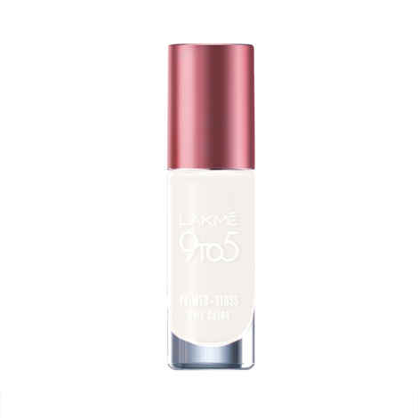 Buy Lakme 9to5 P+G Nail Marble White - Purplle