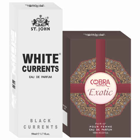 Buy St John Cobra Exotic 100 ml & White Current 50 ml Body Perfume Combo Gift Pack Eau de Parfum - 150 ml (For Men & Women) - Purplle