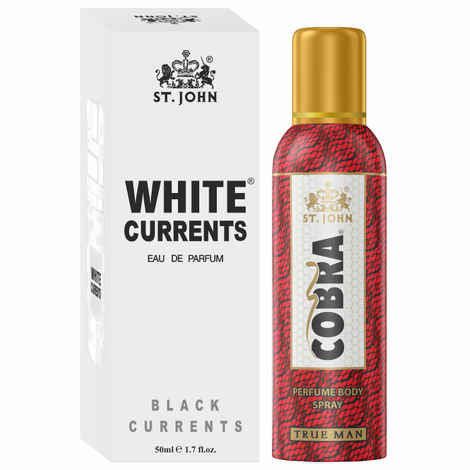 Buy St John Cobra Deodrant No Gas True Man 100 ml & White Current 50 ml Perfume Combo Pack Perfume Body Spray - For Men & Women (150 ml, Pack of 2) - Purplle