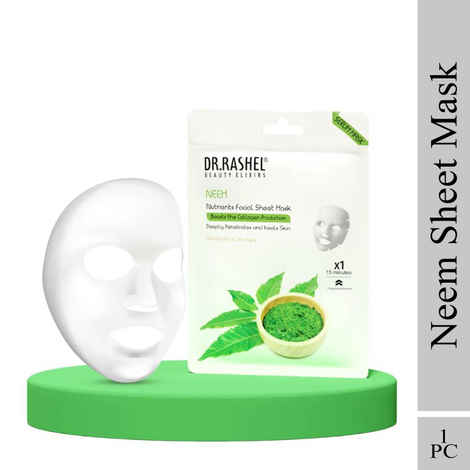Buy Dr.Rashel Neem Nutrients Facial Sheet Mask Suitable For All Skin Type 1 Pc - Purplle