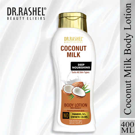 Buy Dr.Rashel Coconut Milk Deep Nourishing Body Lotion Suits All Skin Types (400 ml) - Purplle