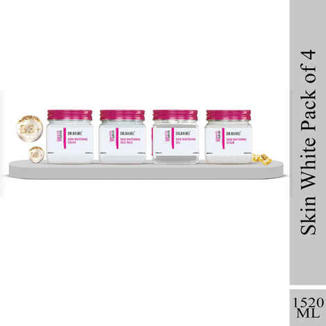 Buy Dr.Rashel White Skin Pack Of 4 (Scrub, Gel, Cream, And Face Pack) - (1520ml) - Purplle