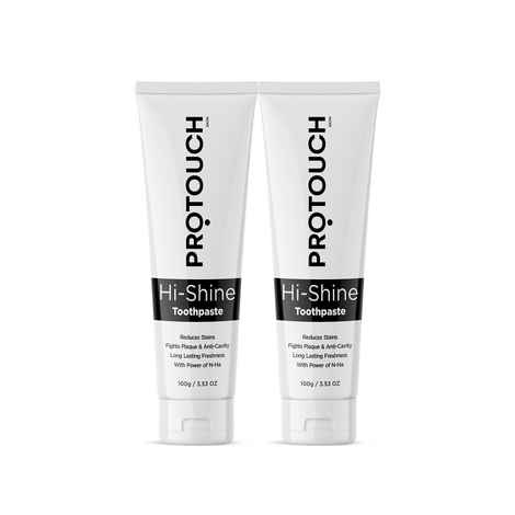 Buy PROTOUCH Hi Shine Toothpaste (Pack of 2) - Purplle