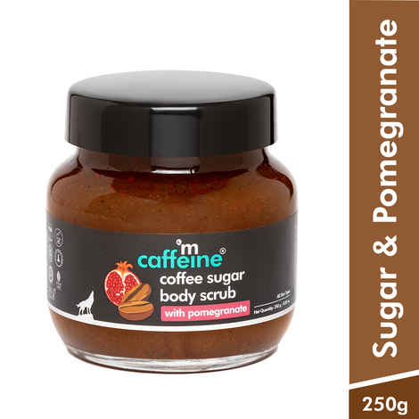 Buy mCaffeine Coffee Sugar Body Scrub with Pomegranate 250 gm - Purplle