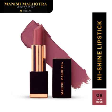 Buy Manish Malhotra Beauty By MyGlamm Hi-Shine Lipstick-Old Rose-4 gm - Purplle