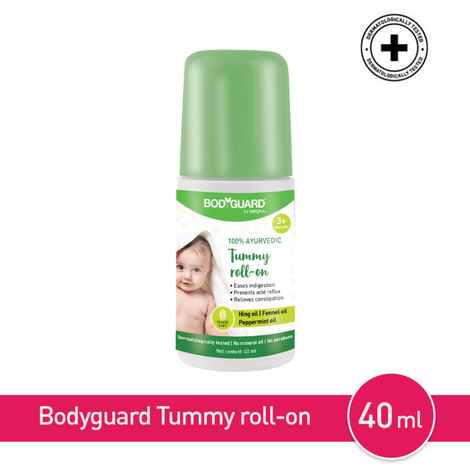 Buy Bodyguard Tummy Roll On For Baby, Colic Relief, Constipation, and Indigestion 40 ml - Purplle