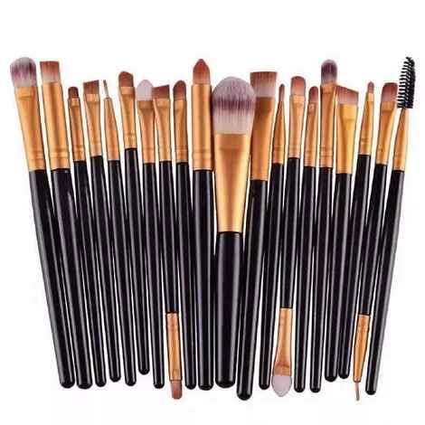 Buy Ronzille Makeup Brush Set Of 20 Pcs Black - Purplle