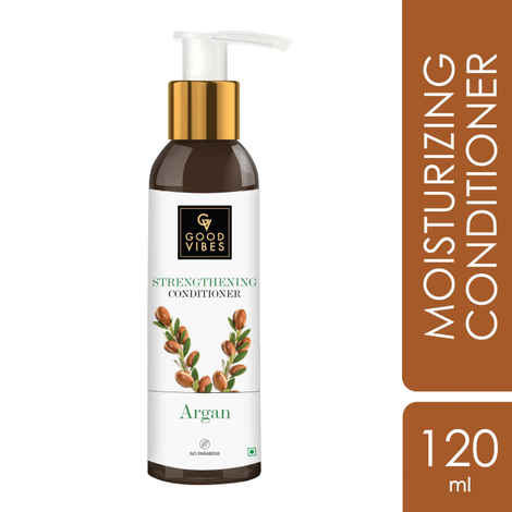 Buy Good Vibes Argan strengthening Conditioner (120 ml) - Purplle