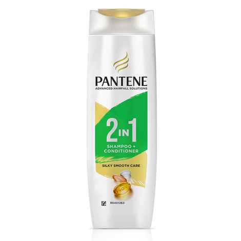 Buy Pantene 2 In 1 Silky Smooth Care Shampoo + Conditioner (340ml) - Purplle