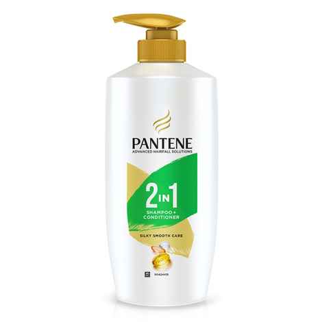 Buy Pantene 2 In 1 Silky Smooth Care Shampoo + Conditioner (650 ml) - Purplle