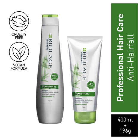 Buy Biolage Advanced Fiberstrong Strengthening Shampoo + Fiberstrong Strengthening Conditioner (400ml, 196 gm) - Purplle