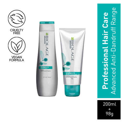 Buy Biolage Scalppure Shampoo + Conditioner(200ml + 98g)|For Dandruff Control|For Men & Women - Purplle