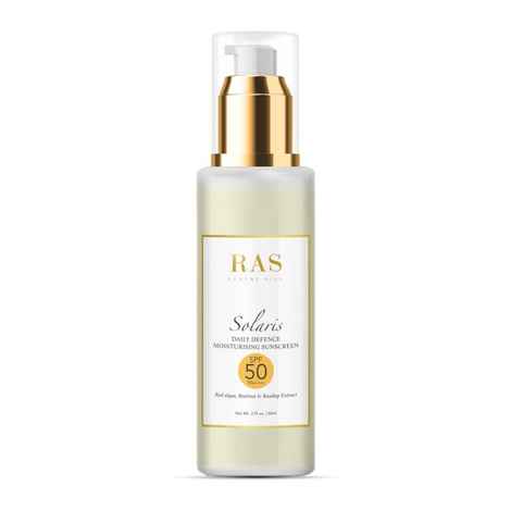 Buy RAS Luxury Oils Solaris Daily Defence Mineral Sunscreen Moisturiser SPF 50 (50 ml) - Purplle