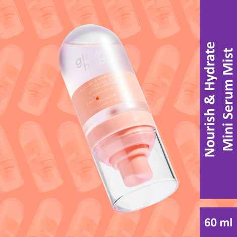 Buy Glow Hub | Mini Nourish & Hydrate Serum Mist (60 ml) | Hyaluronic acid, Peach extract & Coconut water | Glow enhancing, Hydrating, Nourishing - Purplle