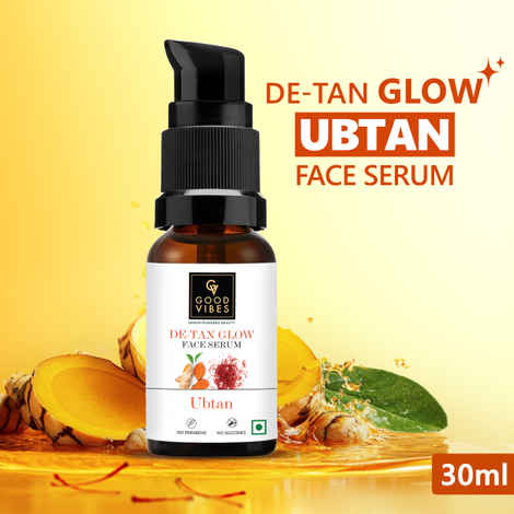 Good Vibes Ubtan Insta Glow Face Serum | Brightening, Moisturizing | Vegan, No Parabens, No Sulphates, No Mineral Oil, No Animal Testing (30 ml)