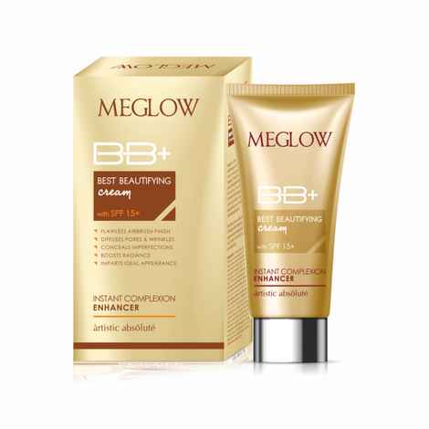 Buy MEGLOW Meglow Best Beautifying BB+ Fairness Cream With Spf 15+ - 30g - Purplle