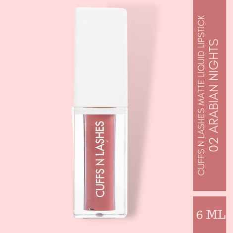 Buy Cuffs N Lashes Matte Liquid Lipstick, Arabian Nights 02 - 6 ml - Purplle