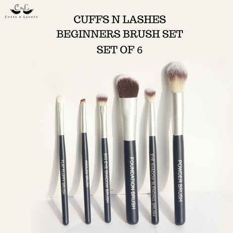 CUFFS N LASHES, BRUSH SET OF 6