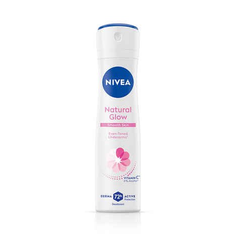 Buy Nivea Deodorant, Natural Glow Smooth Skin, Women (150 ml) - Purplle