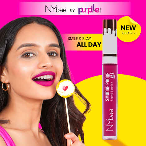 Buy NY Bae Smudge Proof Liquid Lipstick | Long Lasting | Super Pigmented | Maroon Lipstick | Matte Finish - Wine Wonder 14 (2.5 ml) - Purplle