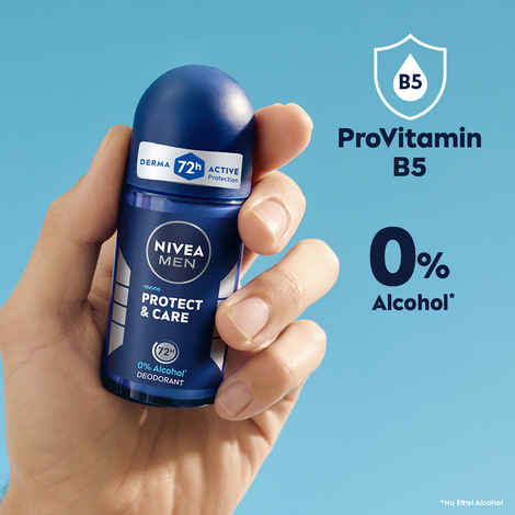 NIVEA MEN Deodorant Roll on, Protect & Care, 50 ml