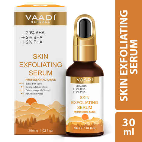 Buy Vaadi Herbals Skin Exfoliating Serum With 20% AHA & 2% BHA & 2% PHA - 30 ml - Purplle