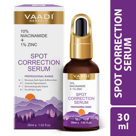 Buy Vaadi Herbals Spot Correction Serum With 10 % Niacinamide & 1% Zinc - 30 ml - Purplle