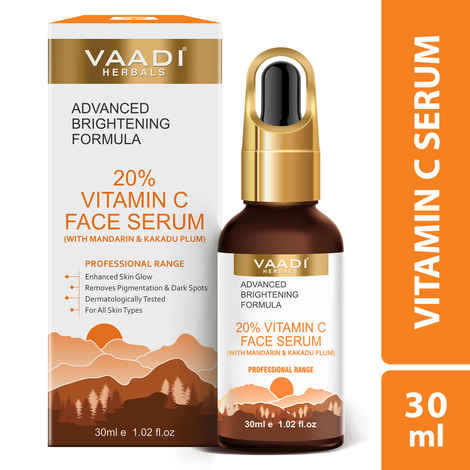 Buy Vaadi Herbals 20% Vitamin C Face Serum With Advanced Brightening Formula - 30 ml - Purplle