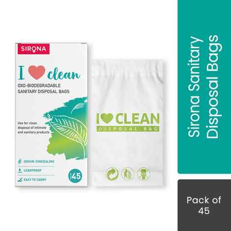 Buy Sanitary and Diapers Disposal Bag by Sirona 45 Bags - Purplle