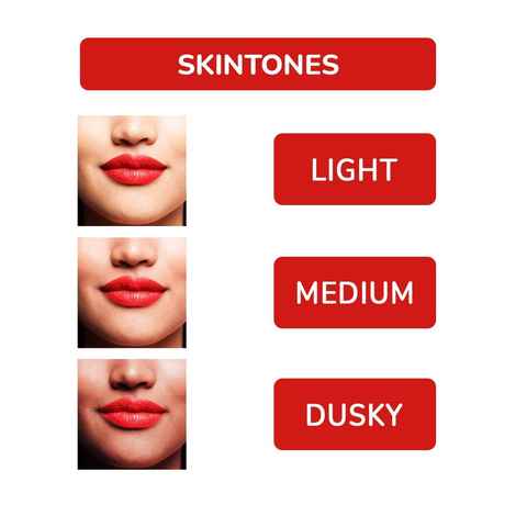 Buy Mattlook Freebie Lip Makeup Temptation Liquid Matte Lipstick, Paint Red, (5 ml) - Purplle