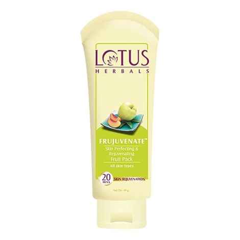 Buy Lotus Herbals Frujuvenate Skin Perfecting & Rejuvenating Fruit Face Pack | For All Skin Types | 60g - Purplle