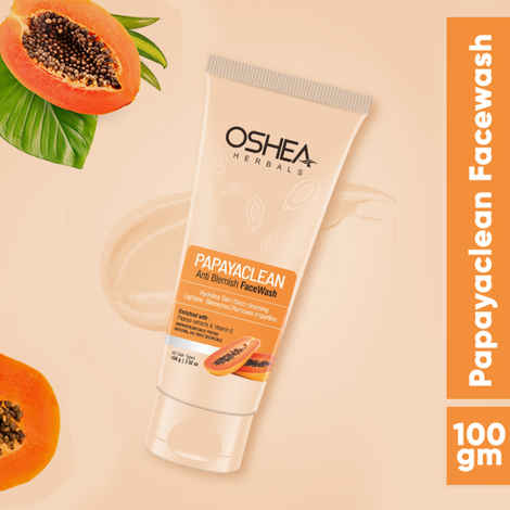 Buy Oshea Herbals Papayaclean Anti Blemish Face Wash 100grams pack of 2 - Purplle