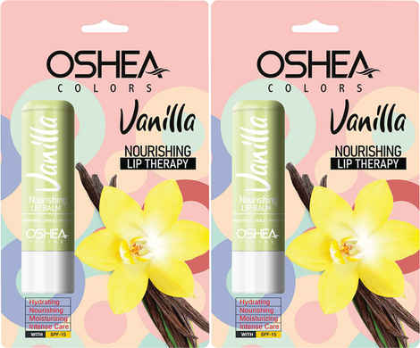 Buy Oshea Herbals Vanilla Lip Therapy 4.5Grams pack of 2 - Purplle