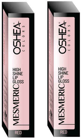 Buy OSHEA HERBALS Mesmeric High Shine Lip Gloss (Red) pack of 2 - Purplle