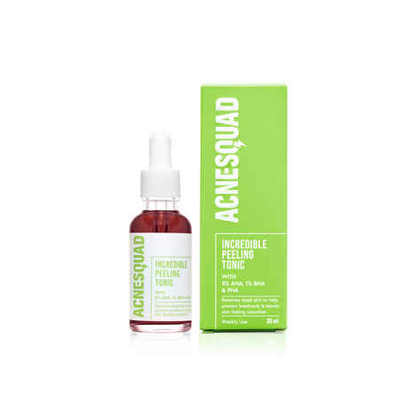 Buy Acne Squad Incredible Peeling Tonic With 5% AHA & 1% BHA & PHA & Salicylic Acid 30 ml - Purplle