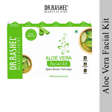 Buy Dr.Rashel Aloe Vera Facial Kit Hydro-Booster Technology With Serum Combo of 6 - Purplle