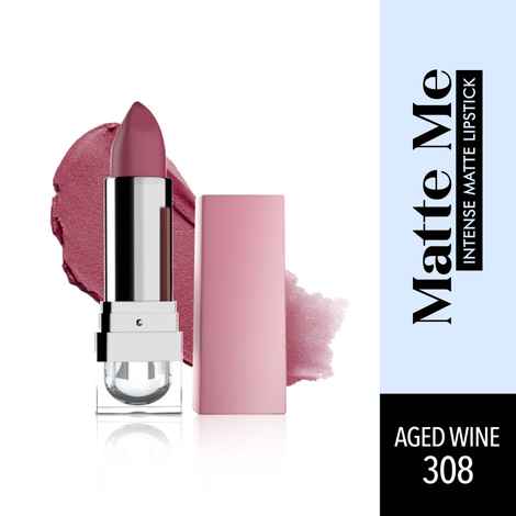 Buy Blue Heaven Matte Me Intense Matte Lipstick- Aged Wine 308, 4 gm - Purplle