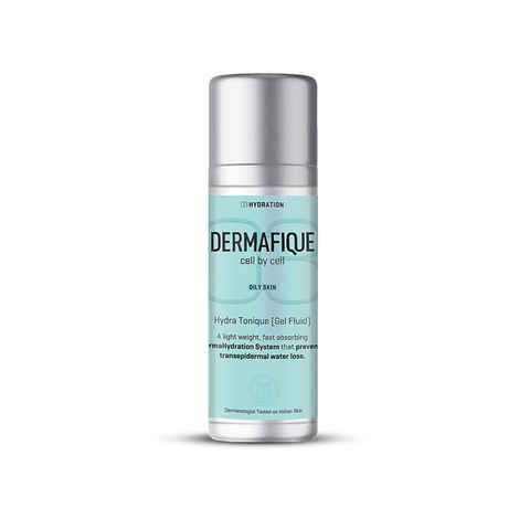Dermafique Hydratonique Gel Fluid with Vitamin C a€“ 30 gm, with Niacinamide and Vitamin E, Moisturizer for Face with Ultra Light Gel Formula