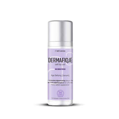 Buy Dermafique Age Defying Face Serum with Vitamin E a€“ 30 ml, Anti-Ageing Serum, Pigmentation & Dark Spots, Night Cream for Women Anti Ageing - Purplle