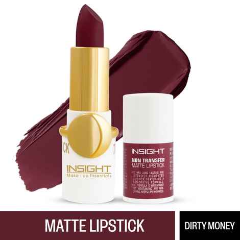Buy INSIGHT Cosmetics Non Transfer Matte Lipstick (Ll-04)_20 Dirty Money - Purplle