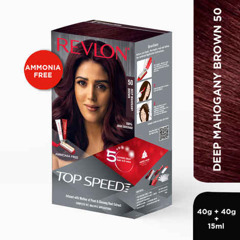 Buy Revlon Top Speed Hair Color Woman-Deep Mahogany Brown 50 - Purplle