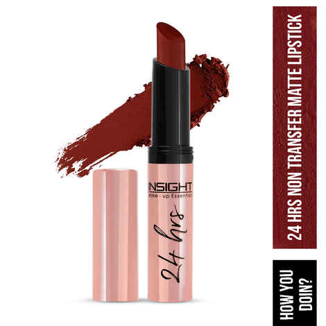 Buy INSIGHT COSMETICS 24 HRS NON TRANSFER MATTE LIPSTICK (LL-03)_HOW YOU DOIN? (05) - Purplle