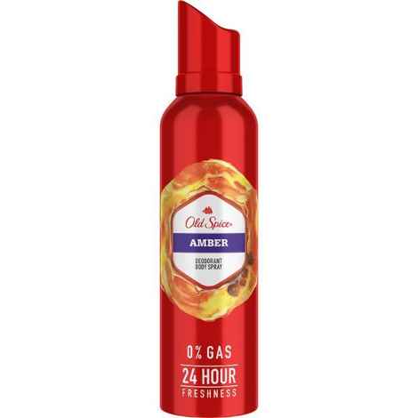 Buy Old Spice Amber No Gas Deodorant Body Spray Perfume (140 ml) - Purplle