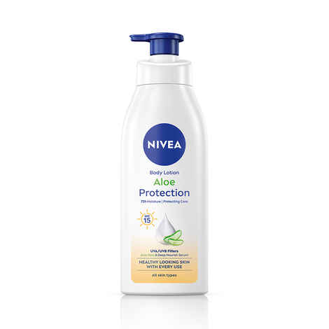 Buy NIVEA Aloe Protection Spf 15 Body Lotion (400 ml) - Purplle