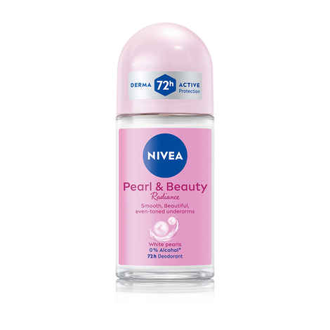 Buy Nivea Deo Roll-on- White Pearls & 0% Alcohol , for Smooth Underarms, 48H freshness and odour protection, 50 ml - Purplle