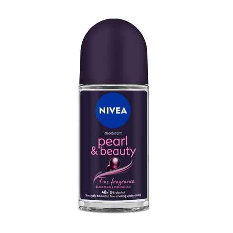 Buy Nivea Deo Roll-on- Pearls extracts & 0% Alcohol , for Smooth & fragrant Underarms, 48H odour protection (50 ml) - Purplle