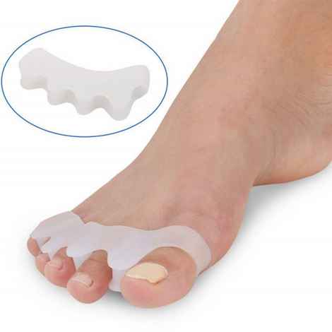 Buy Bronson Professional Toe spacer, toe separator, hammer toe corrector, toe straightener – free size – 1 pair - Purplle