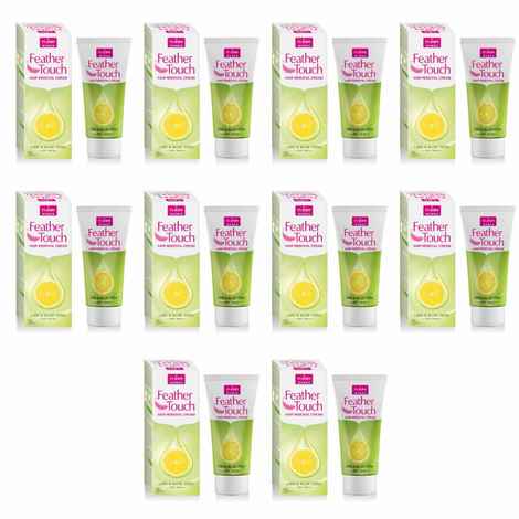Buy VI-JOHN Women Feather Touch Hair Removal Cream Haldi & Chandan 40g Each (Pack of 10) - Purplle